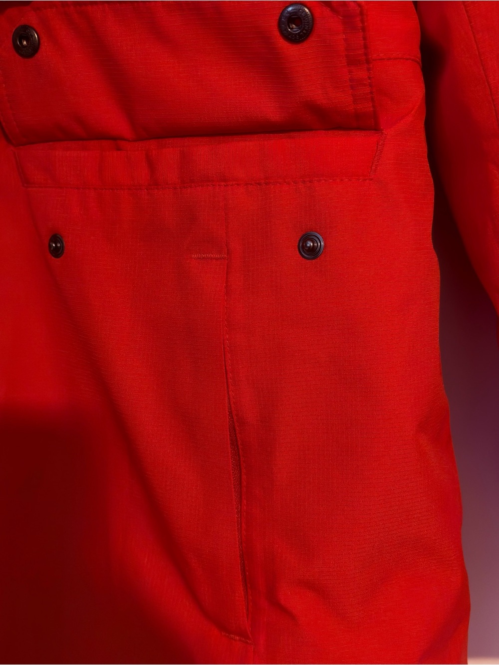🏈Season🔥Lands' End Unisex Waterproof Insulated Red Hooded Stadium Parka XL/18 - Picture 9 of 10